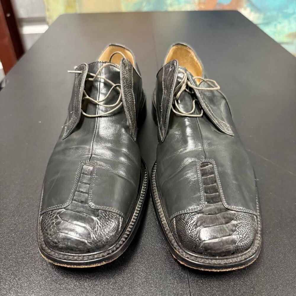 Belvedere Men's Black Oxfords